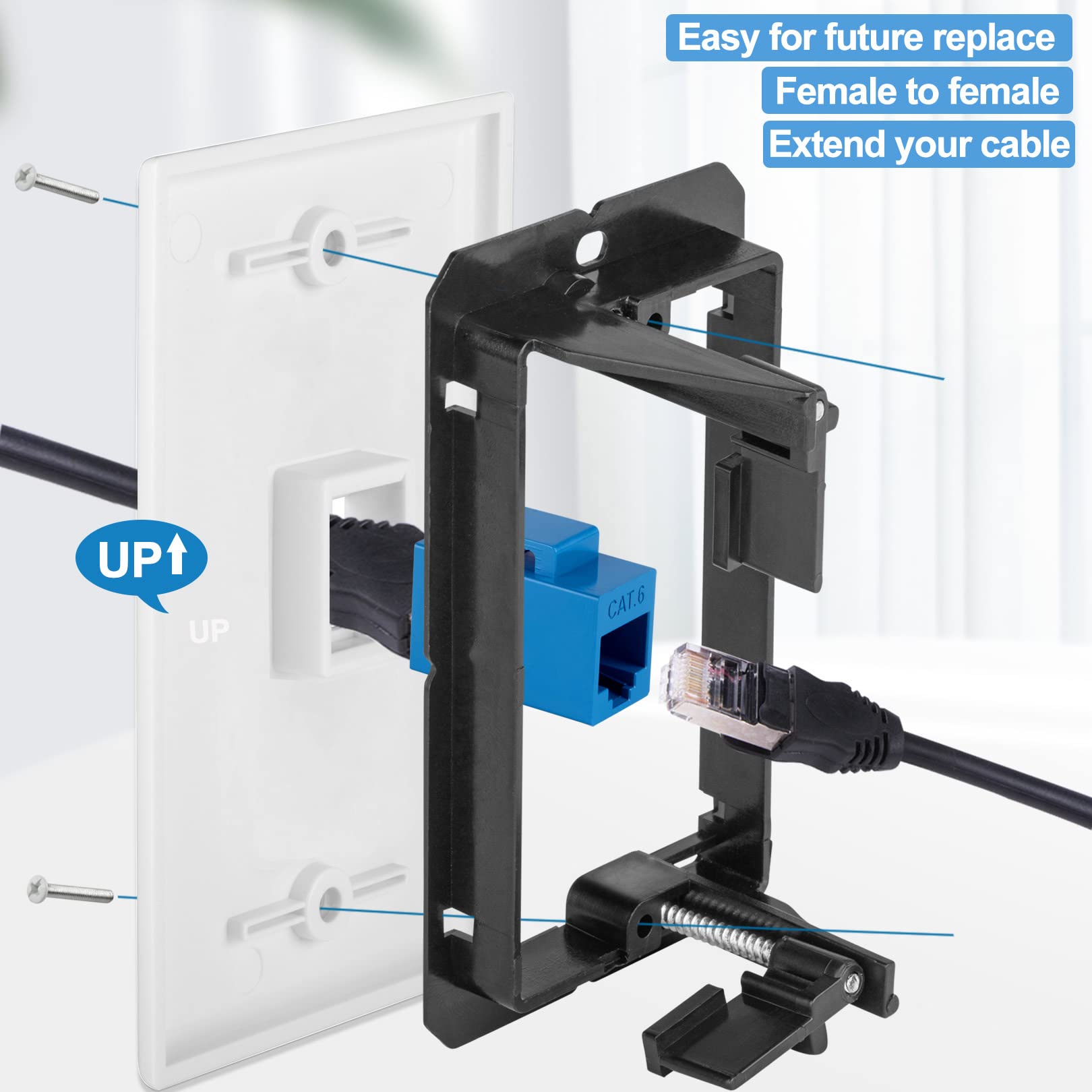 TOMODER kit content includes white plates and black mounting bracket