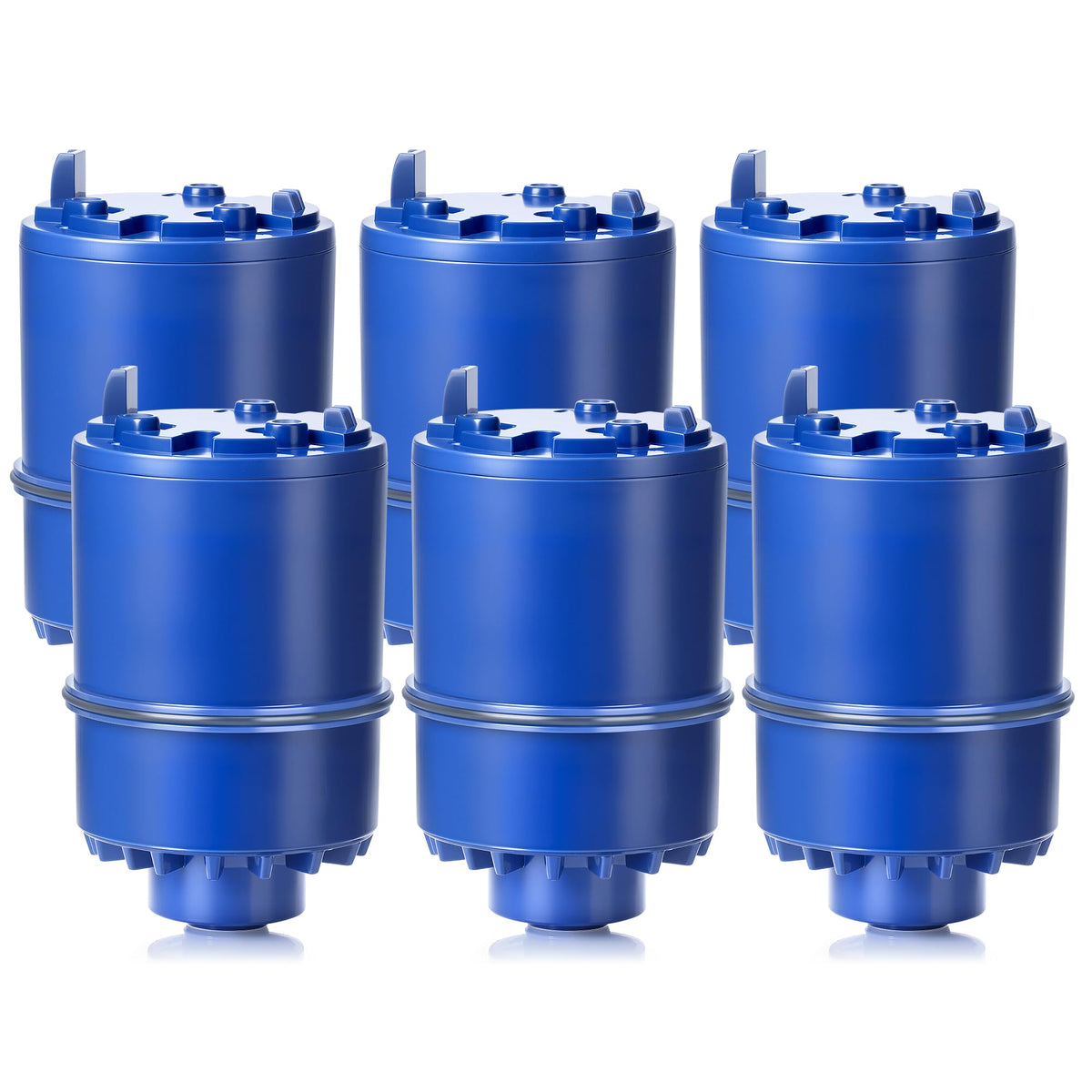 TOMOON blue faucet filter replacement; main pack for clean, refreshing tap water.