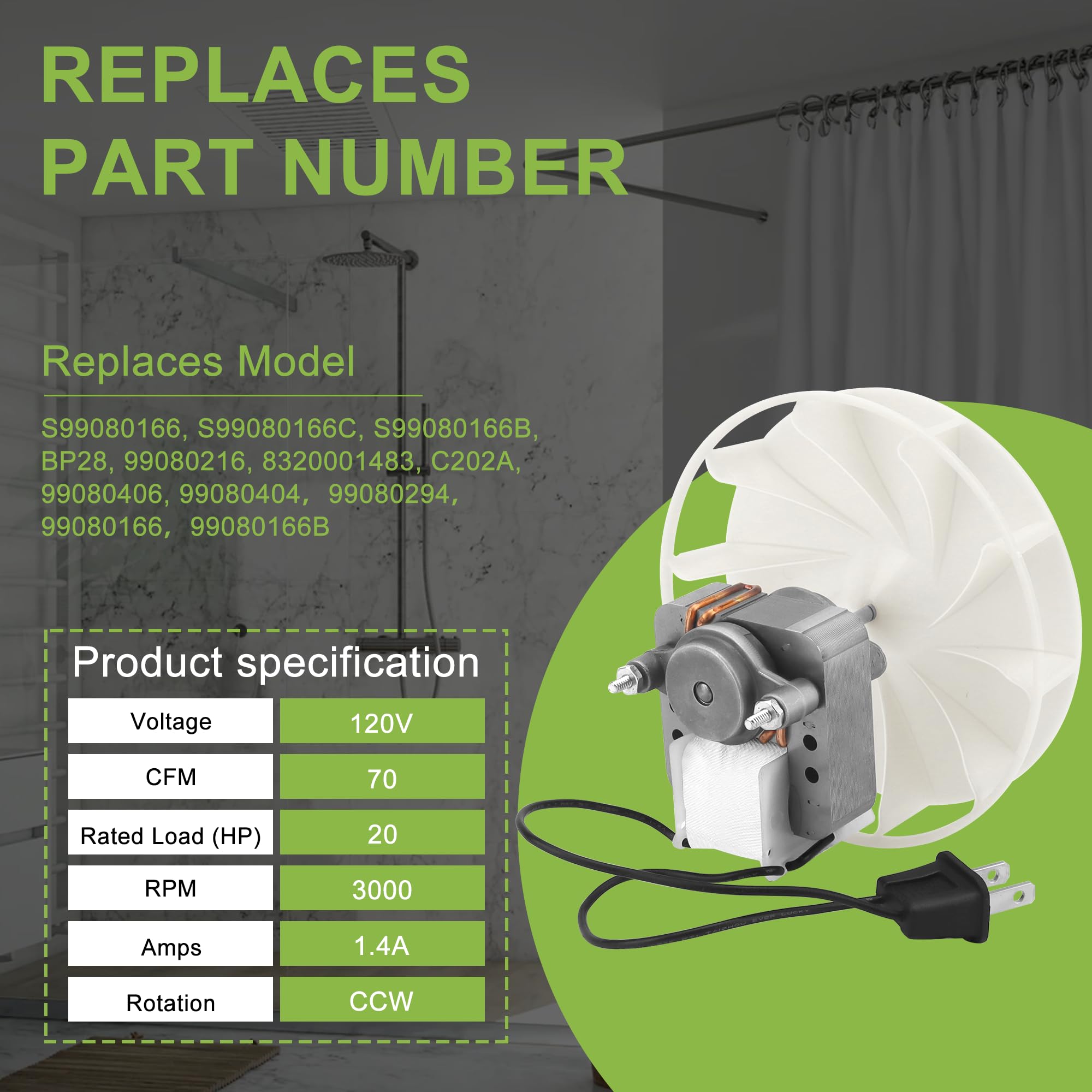 TOMOON CCW rotation motor highlighting stable operation.