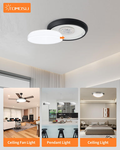 Tomosu ceiling fan light kit long life promises up to 50,000 hours.