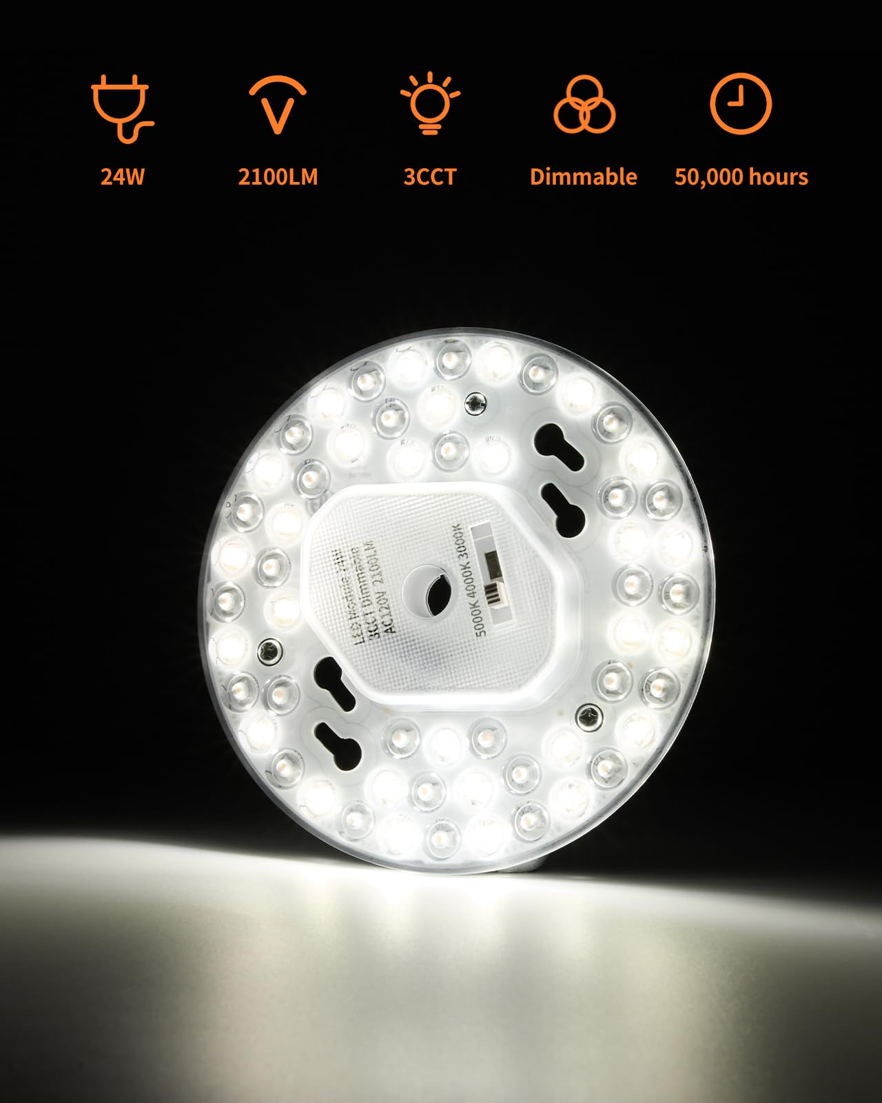 Tomosu dimmable control for smooth brightness from 5% to 100%.