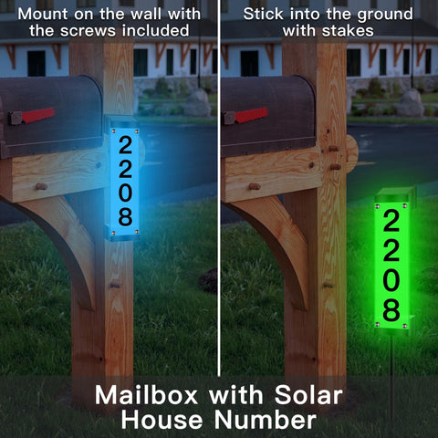 Tomskiko sign glows at night for clear address visibility