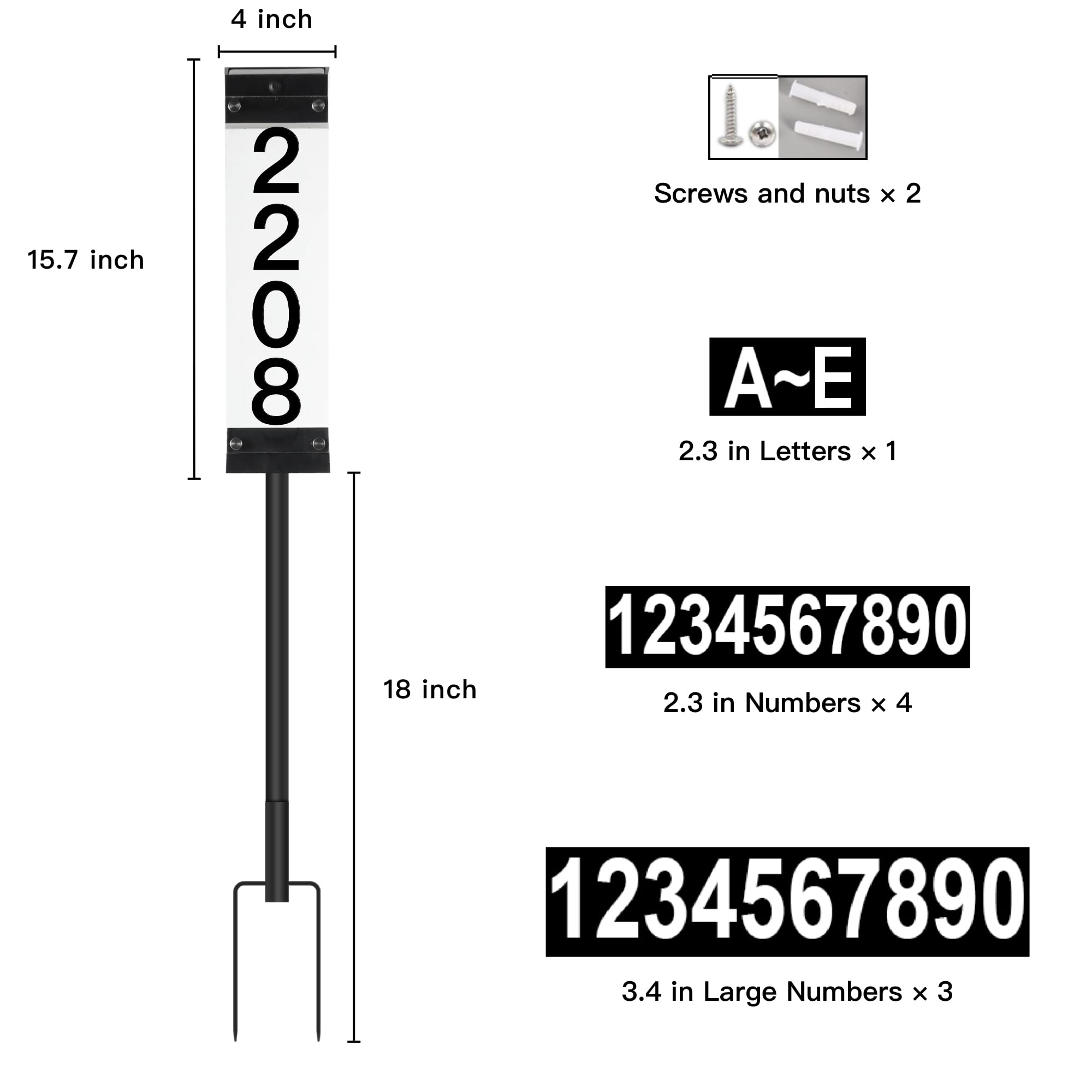 Tomskiko solar address sign outdoor-ready design survives daily use