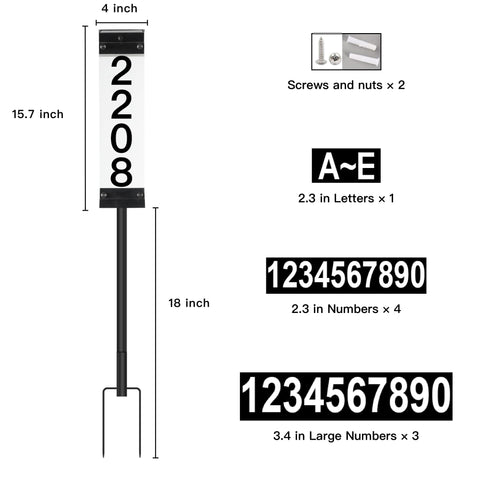 Tomskiko solar address sign outdoor-ready design survives daily use
