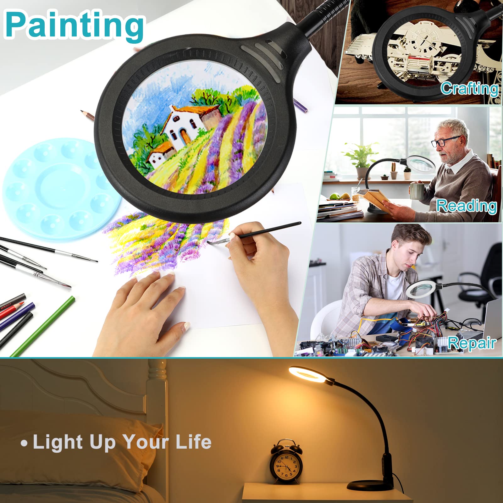 TOMSOO seniors gift: practical vision aid for close tasks