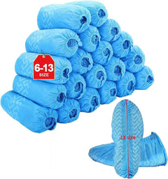 Tomus-UNI X-Large Shoe Covers 200-pack showing full coverage for large shoes and easy donning.