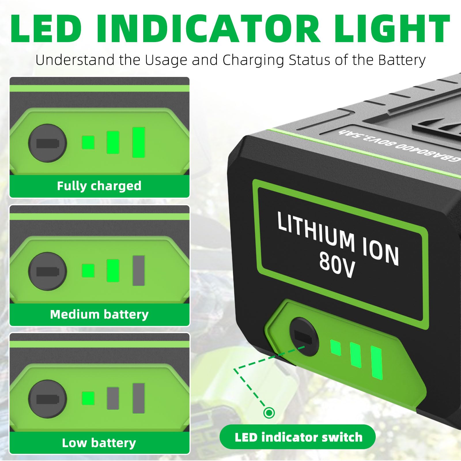 TONAMO 80V battery with safety chip prevents overcurrent and overcharge during use.
