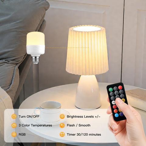 Toncoke E26 dimmable lighting for cozy nights or bright tasks.