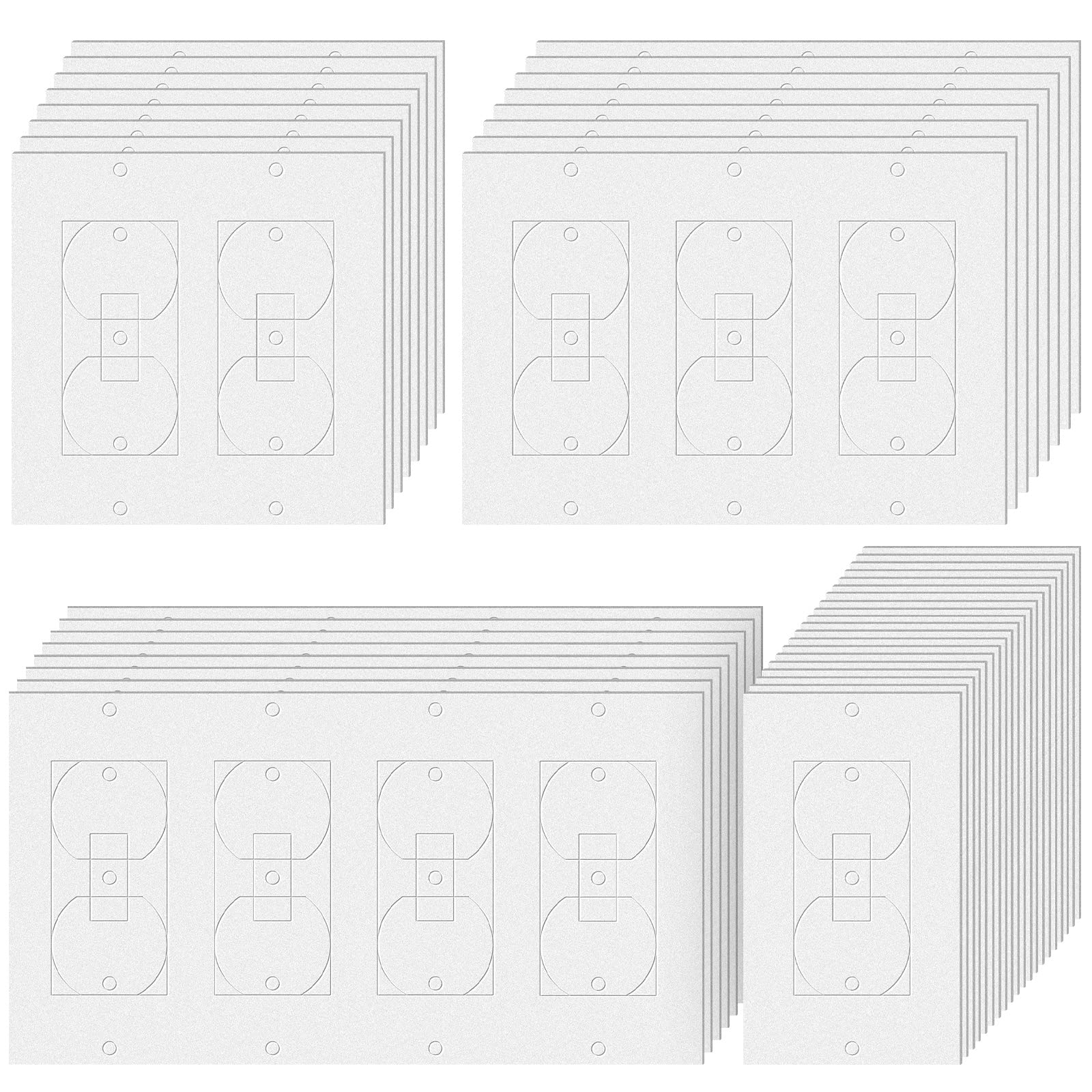 Tondiamo wall plate insulation pack reduces drafts for a more comfortable room