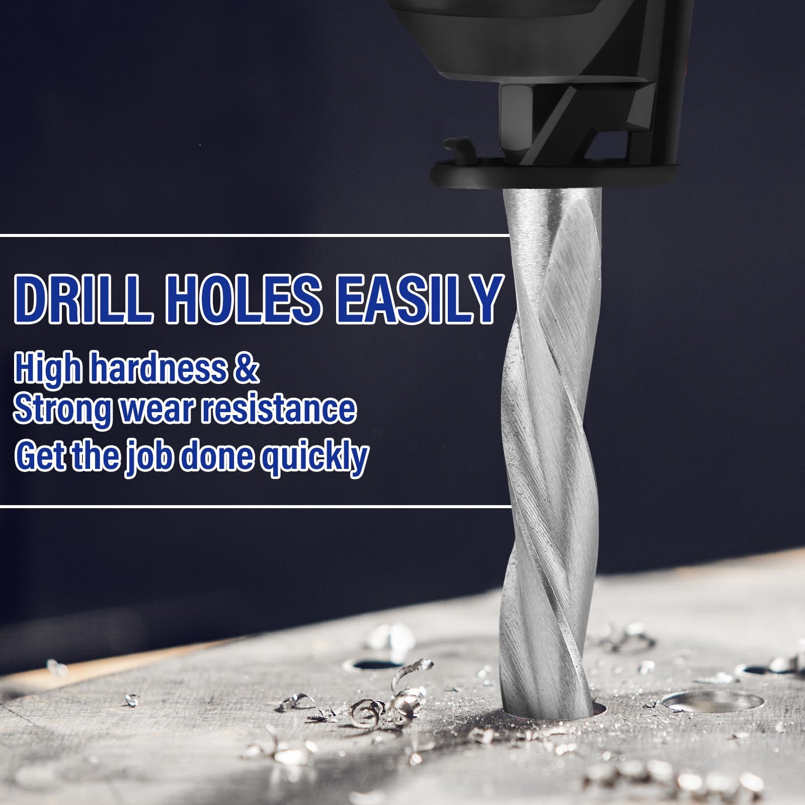 Tondiamo M2 high-speed steel bits resist wear for longer project life.
