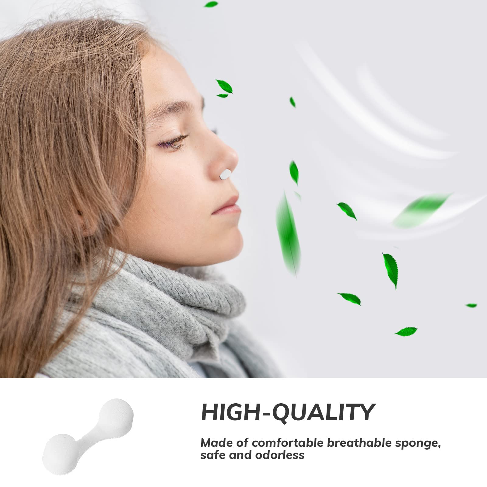 Tondiamo nose filter close-up showing soft sponge material for comfortable wear