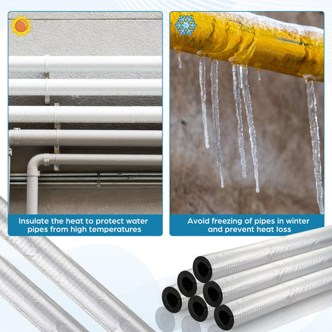 Tondiamo outdoor pipe protection in a garden setting