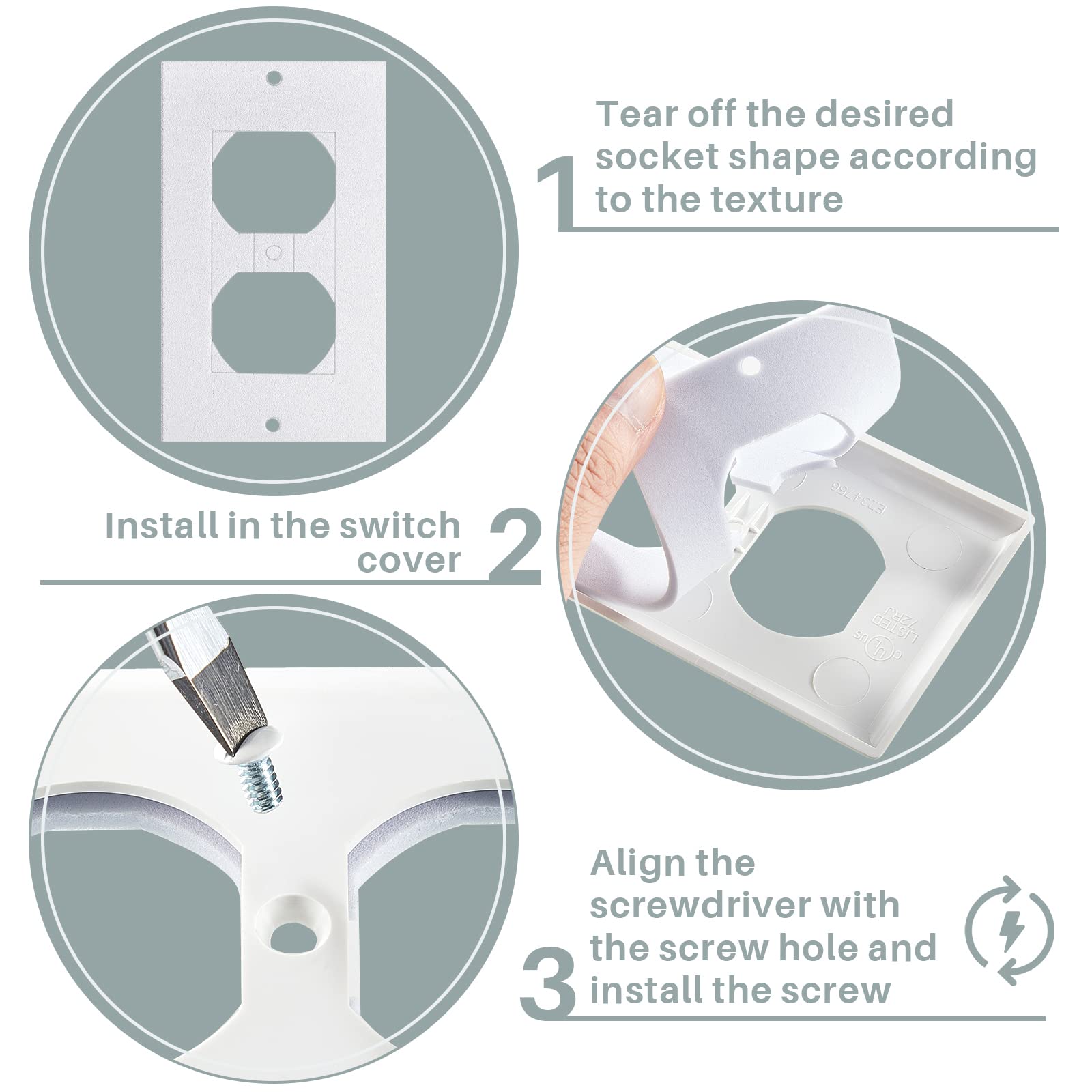 Tondiamo double switch gasket set seals two-gang outlets for tighter climate control