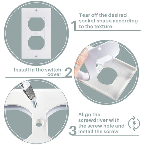 Tondiamo double switch gasket set seals two-gang outlets for tighter climate control