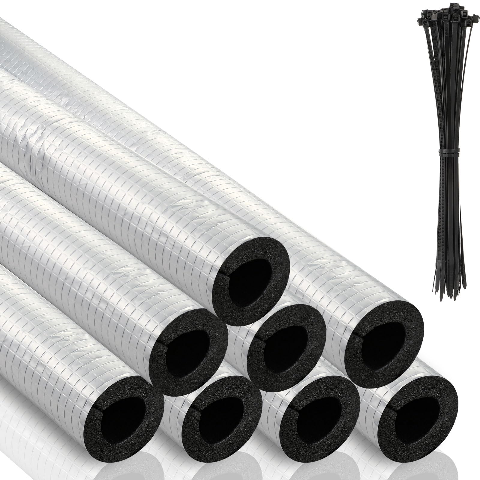 Tondiamo pipe insulation foam tube around a pipe for winter protection