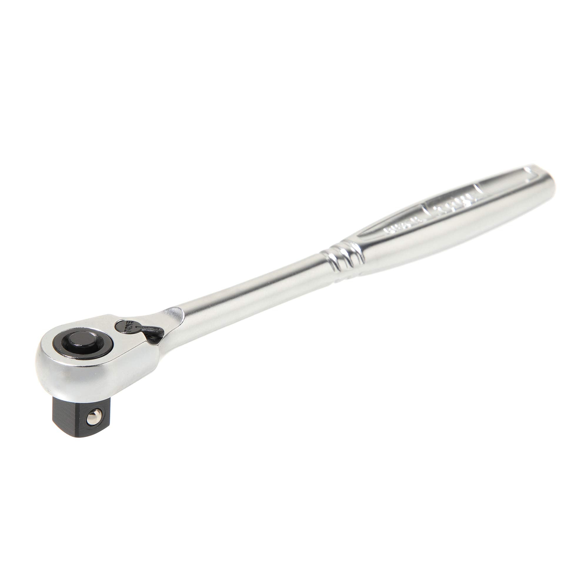 Tone Ratchet Handle compact head with 3/8 inch drive for precise control.