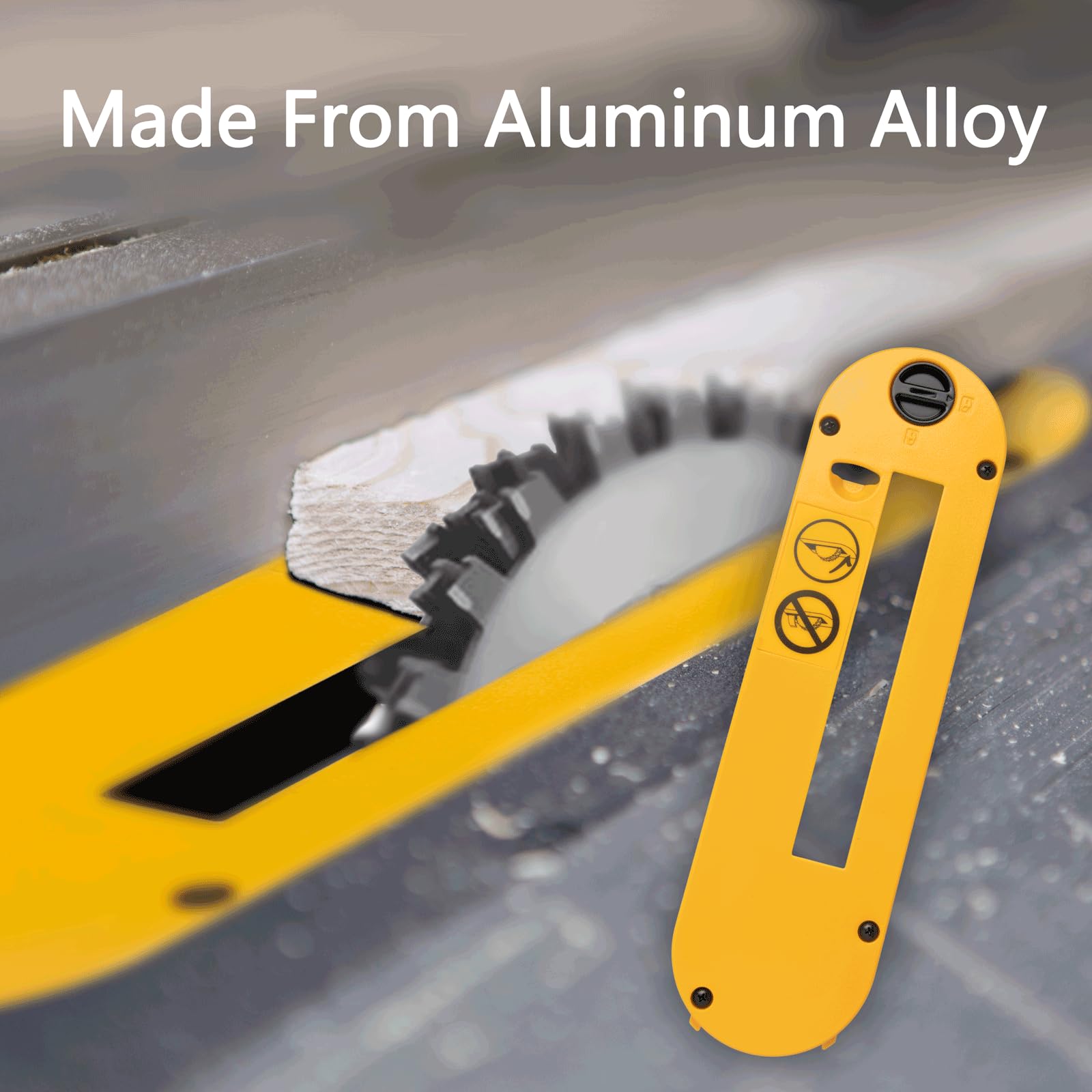 TonGass dado throat plate for DeWalt DWE7492 locks securely for precise dado cuts.