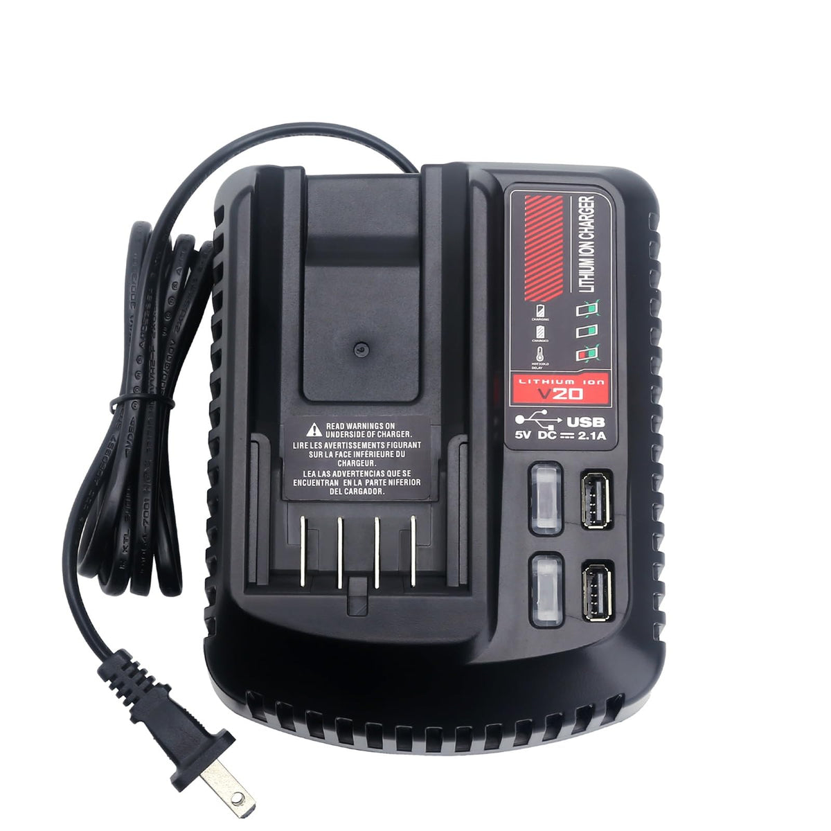 Tongshcorp CMCB104 charger dock for Craftsman 20V Max batteries with efficient power delivery.