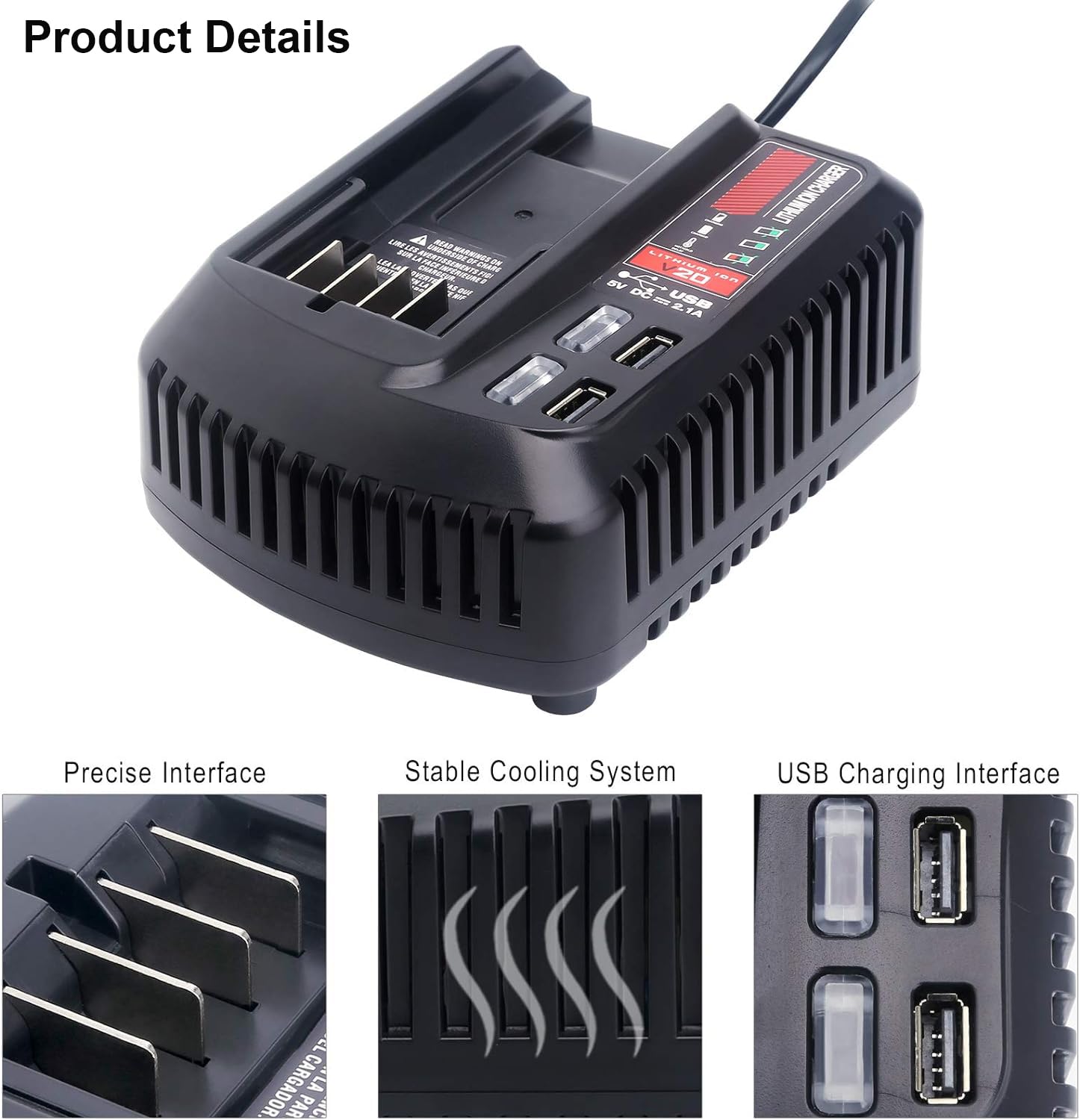Tongshcorp CMCB104 fast-charge saves time on job sites.