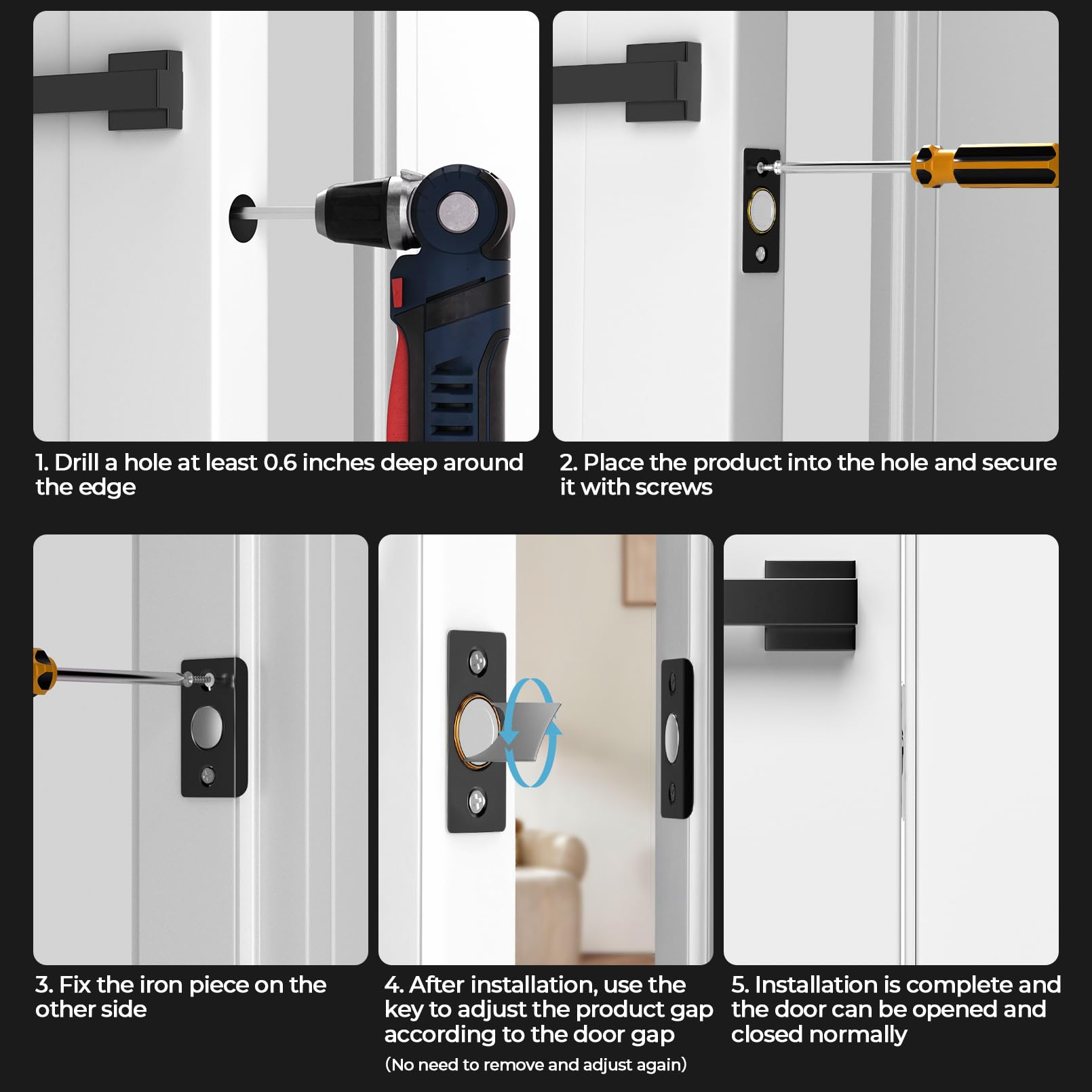 Tonitrui four pack provides easy replacement across multiple doors