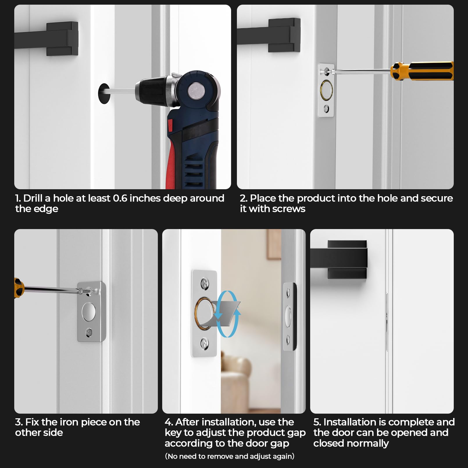 Tonitrui modern door catch design blends with decor
