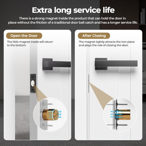Tonitrui Silent Ball Catch shows adjustable length for various door thicknesses