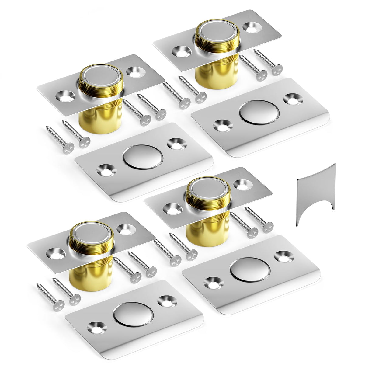 Tonitrui Silent Ball Catch magnet assembly for quiet door closure