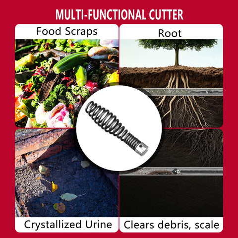 TONKI funnel auger guides debris into the drain, reducing future clogs