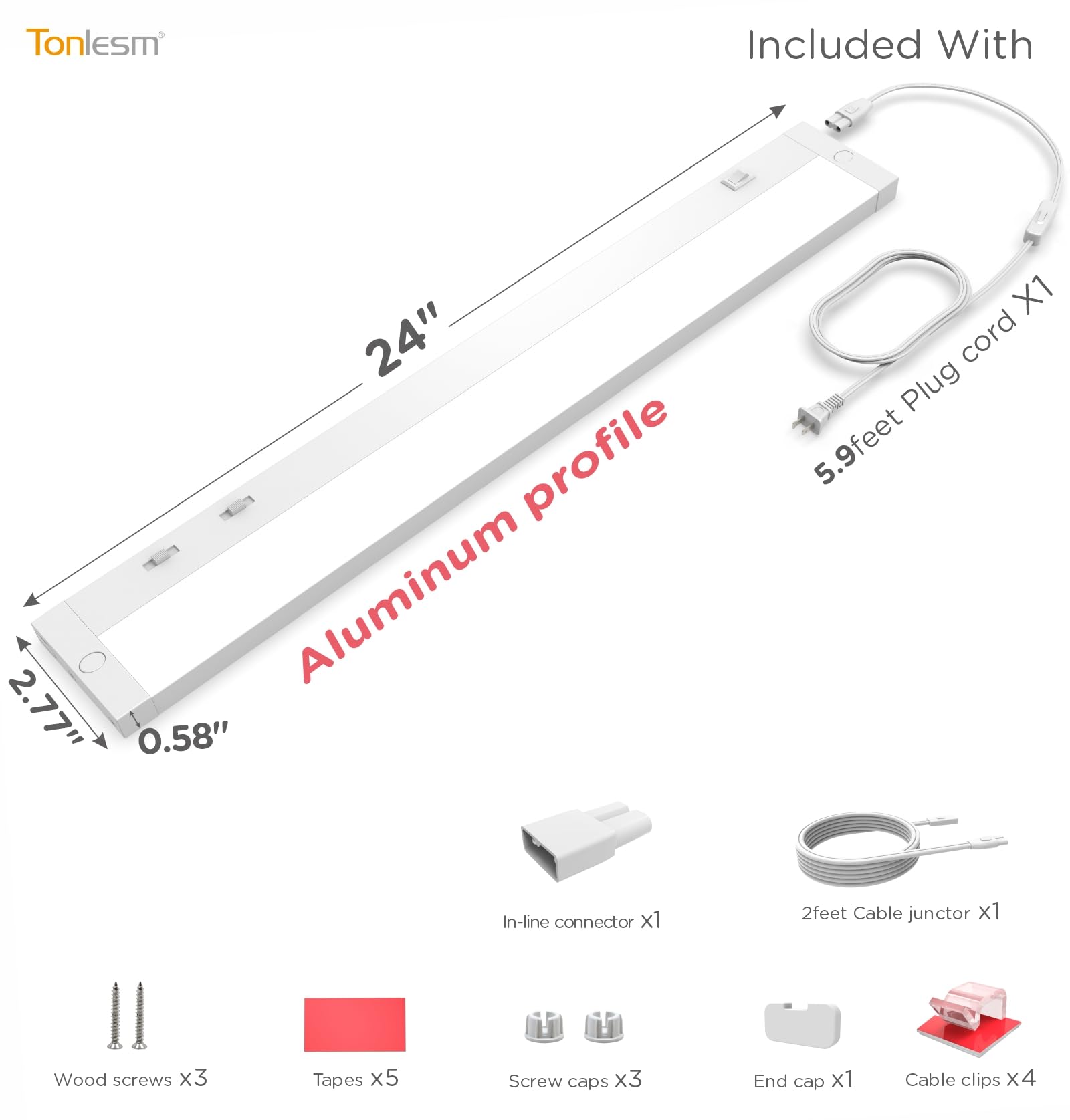 Tonlesm high-CRI light reveals true colors on countertops.