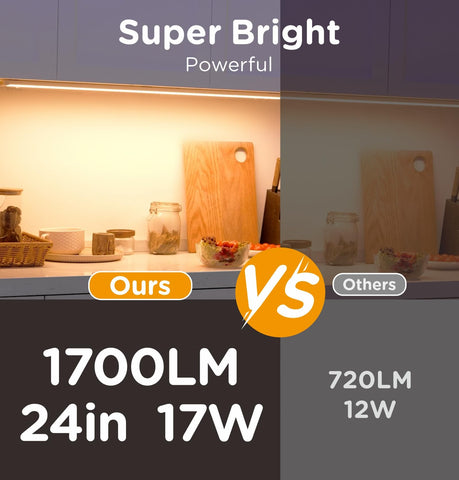 Tonlesm 12in under-cabinet light delivers compact, even countertop brightness.