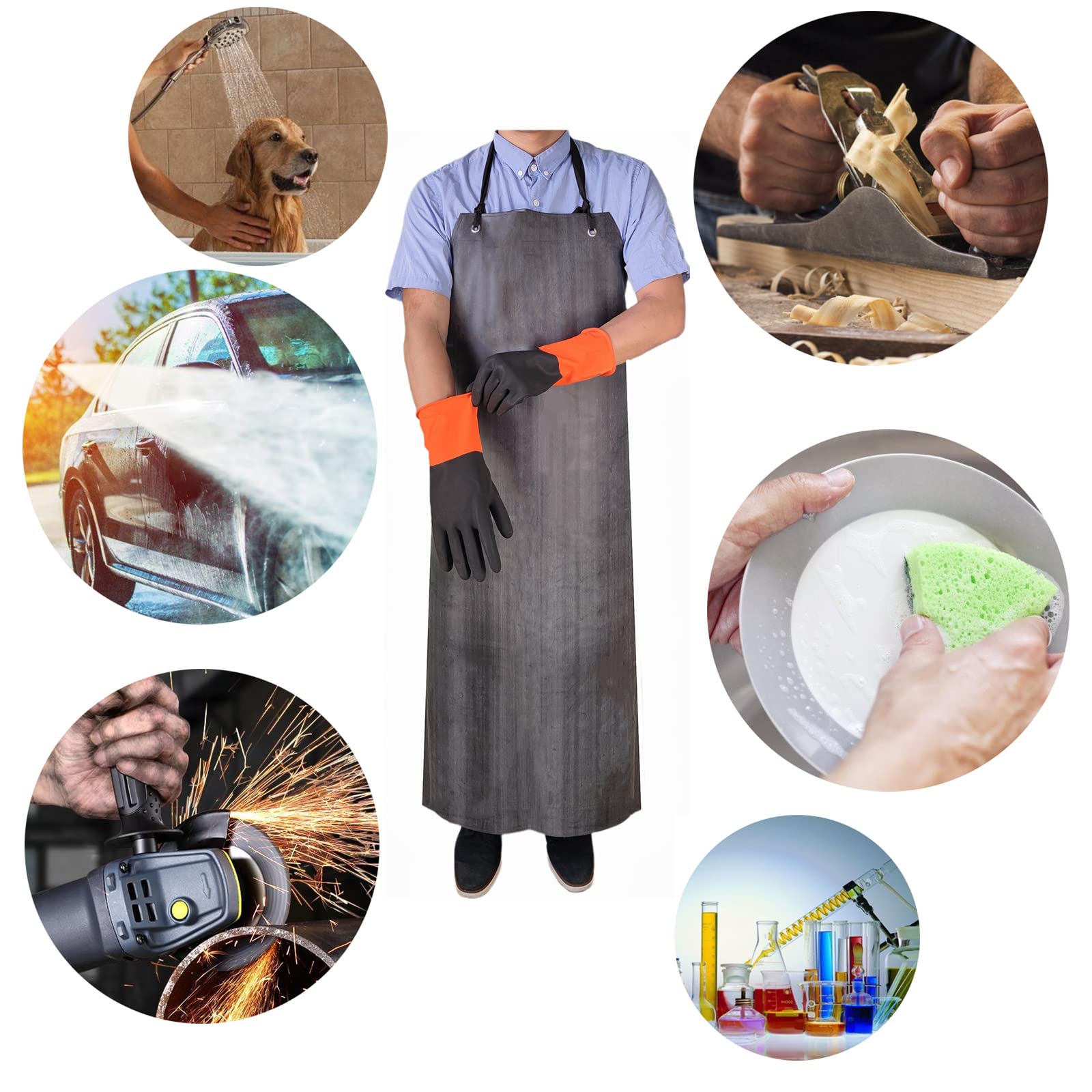 TonLing gloves offer non-slip grip for precise handling during cleaning.