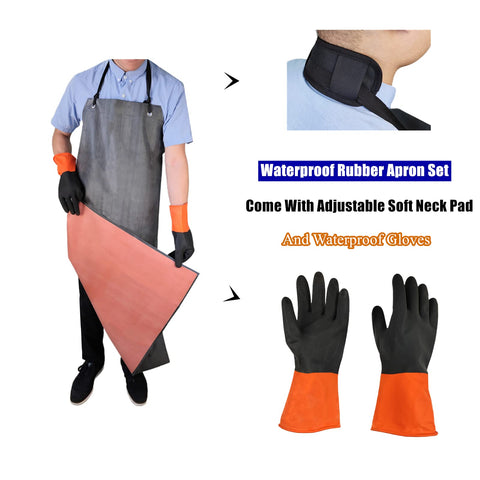 TonLing heavy-duty gloves with long design and anti-slip grip.