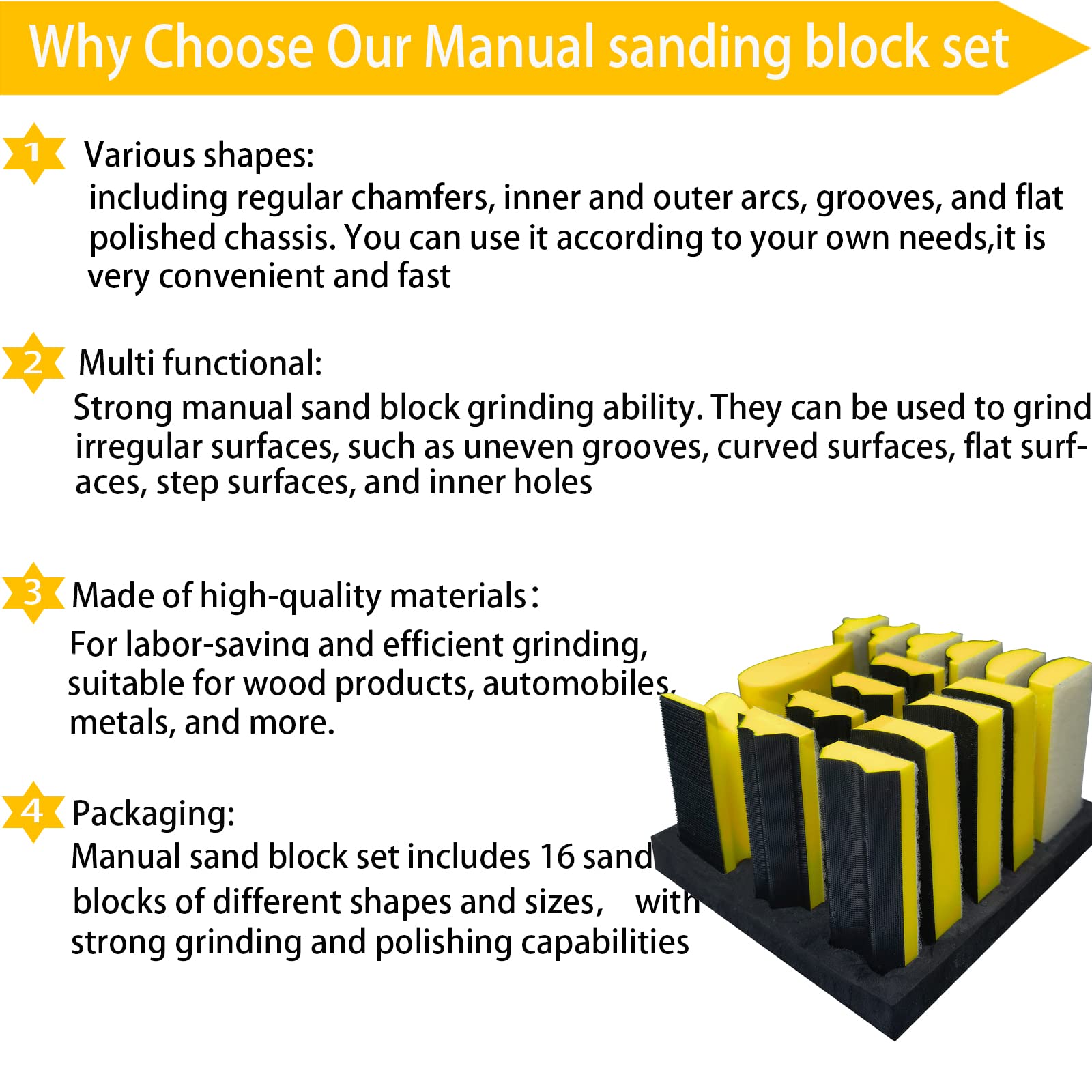 Tonmp all-in-one sanding kit supports DIY projects.