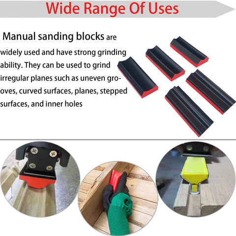 Tonmp hook-and-loop interchangeable shapes enable quick tool changes during sanding.