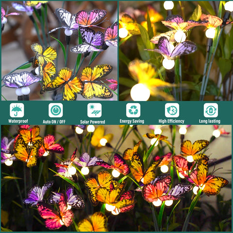 TONULAX butterfly lights are durable and weatherproof for year-round outdoor decor.