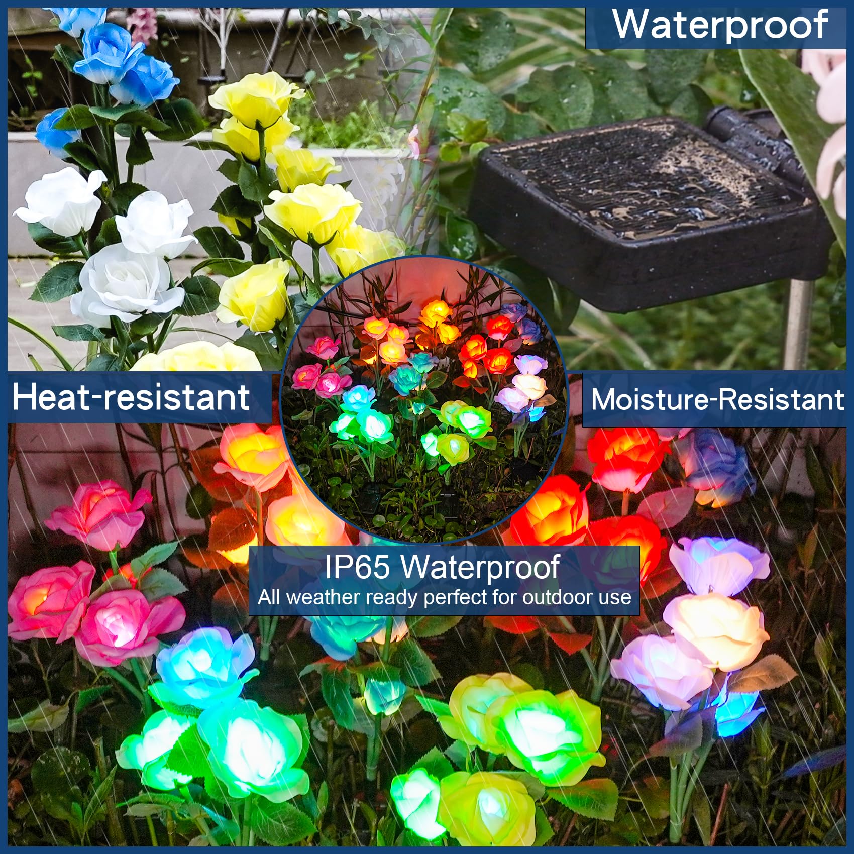 TONULAX rose light adjustable stems bend to fit your plant layout.