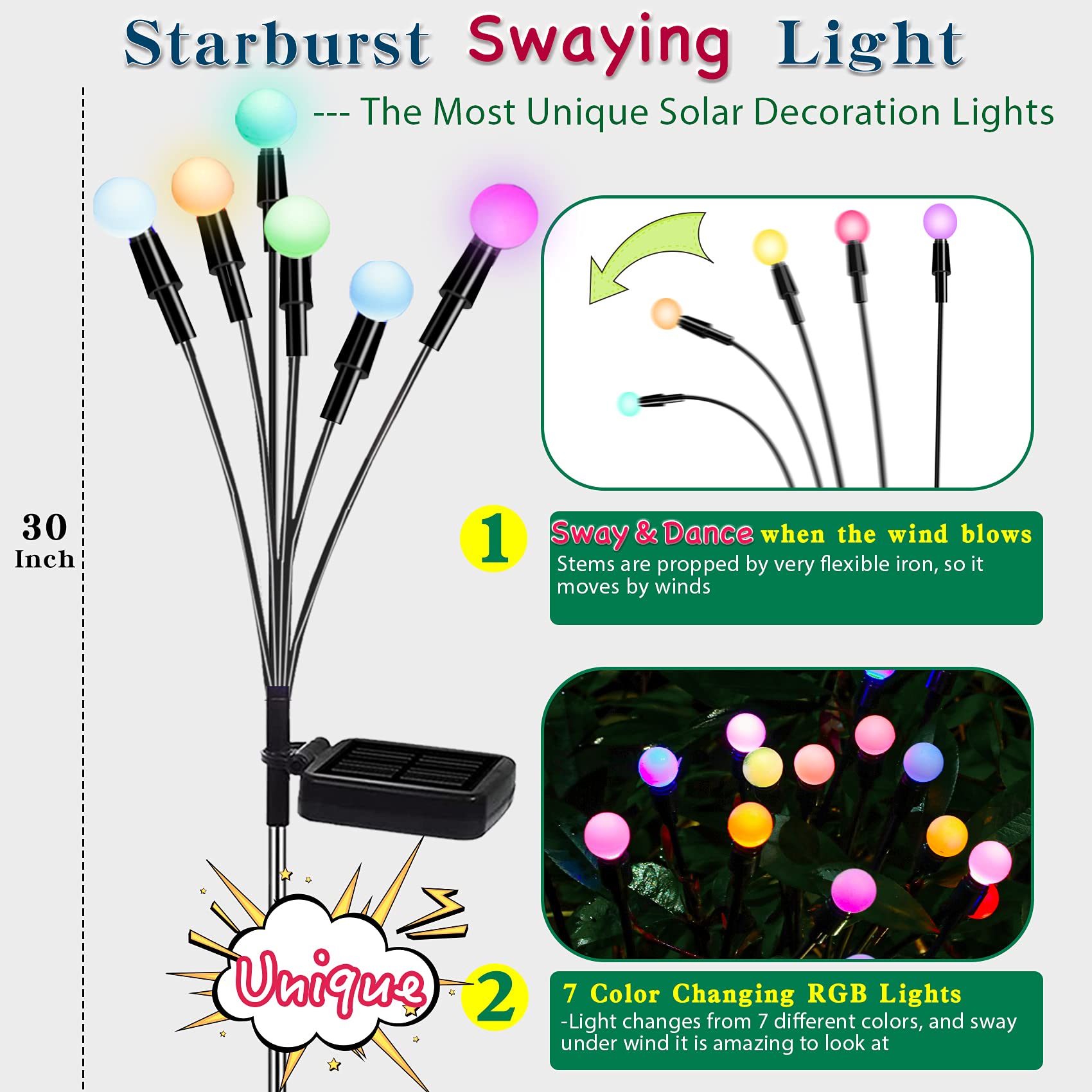 TONULAX color-changing light cycles seven colors for mood lighting.