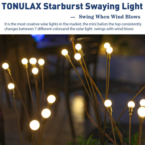 TONULAX patented design creates a lively outdoor display, perfect for yards.