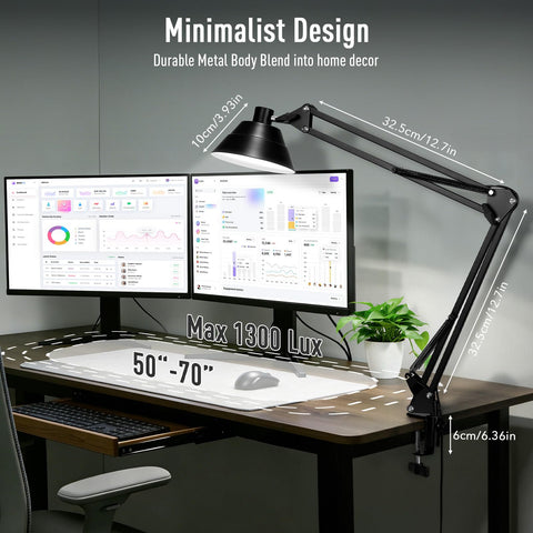 TonyEst lamp offers 5 color modes for matching mood and project needs.
