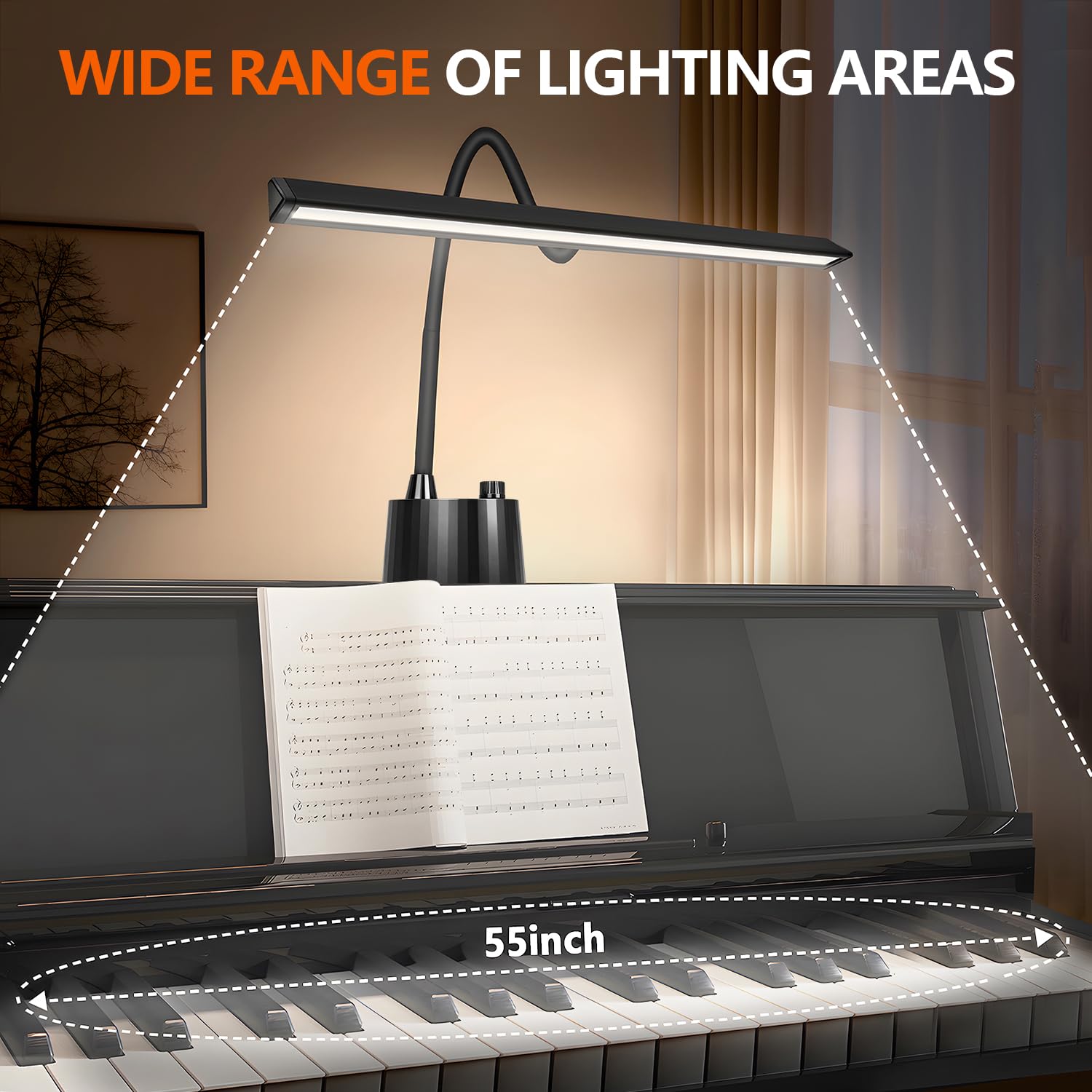 TonyEst LED lamp lasts up to 50,000 hours for long-term use.