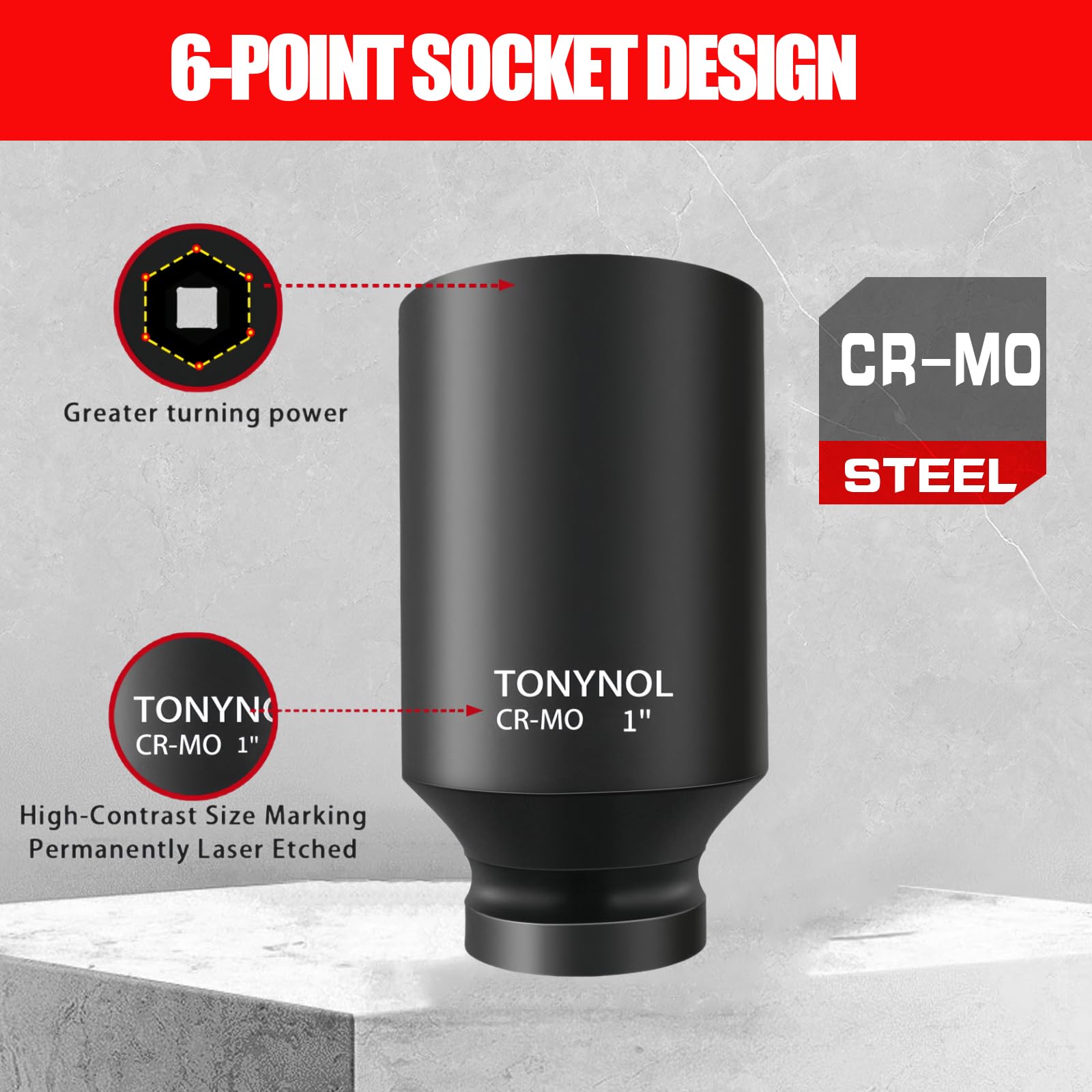 TONYNOL socket set stored in a durable case for organized workshops.