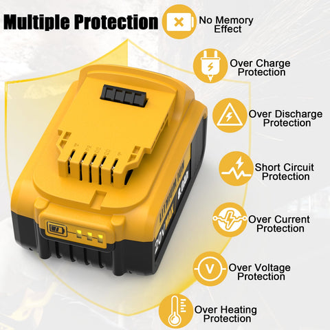TooBAAS battery demonstrating compatibility with Dewalt DCB series