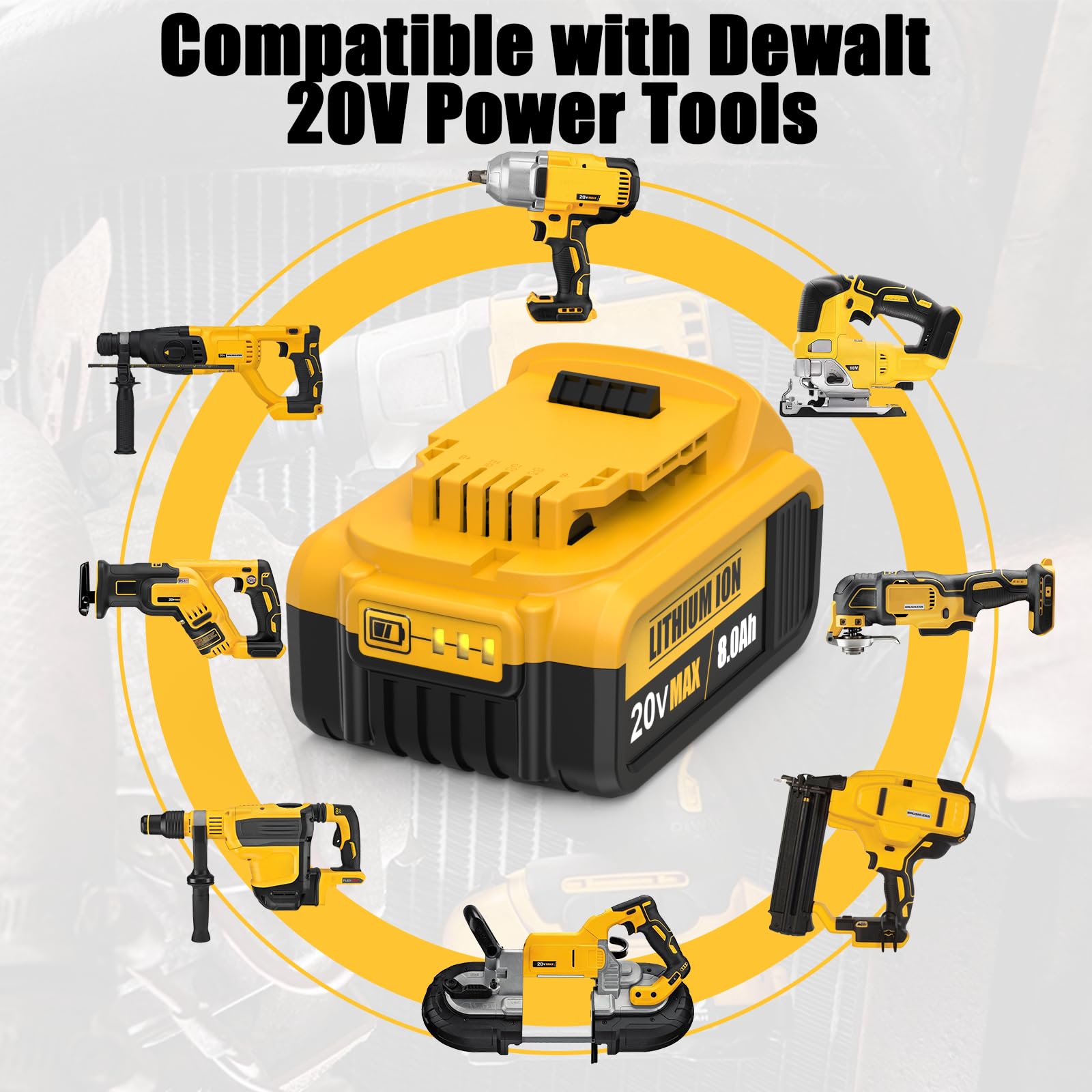 TooBAAS durable construction battery pack for long use