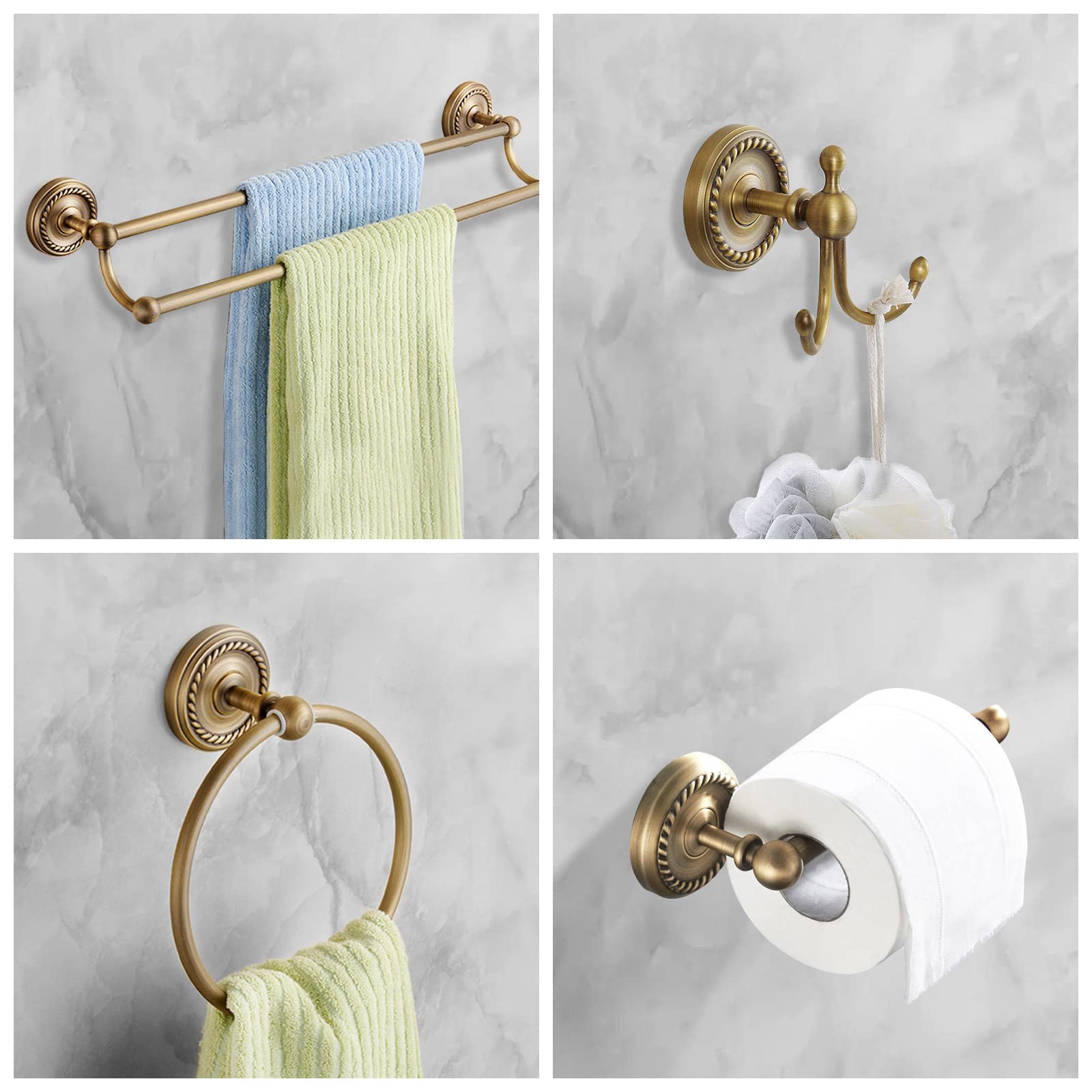 TooCust antique brass finish resists tarnish and corrosion in daily use.