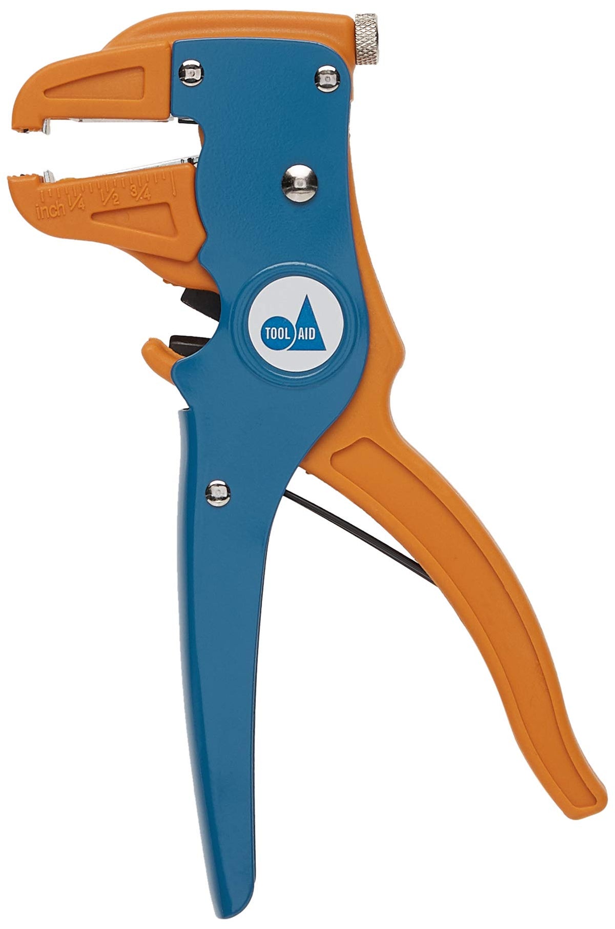 Tool Aid 19000 wire stripper showing automatic size adjustment for clean, nick-free results