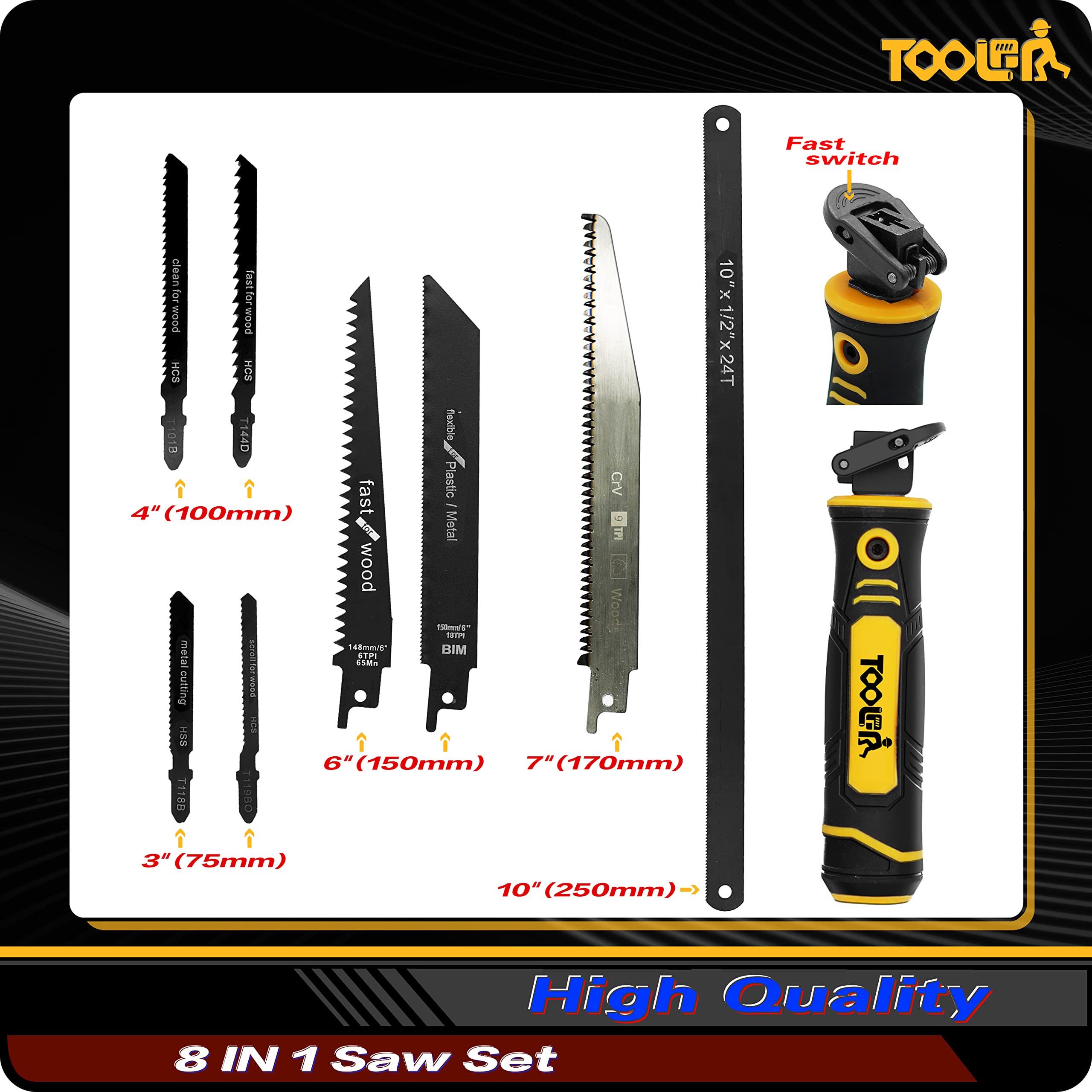 Toolan compact design fits in your toolbox for quick on-site use