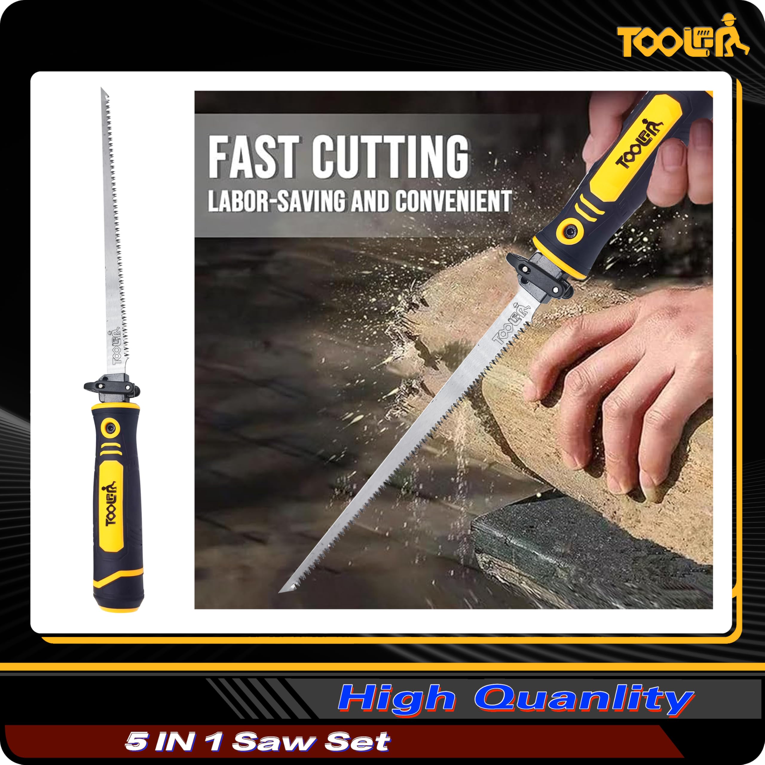 Toolan-ergonomic-handle provides a comfortable, non-slip grip during long sessions