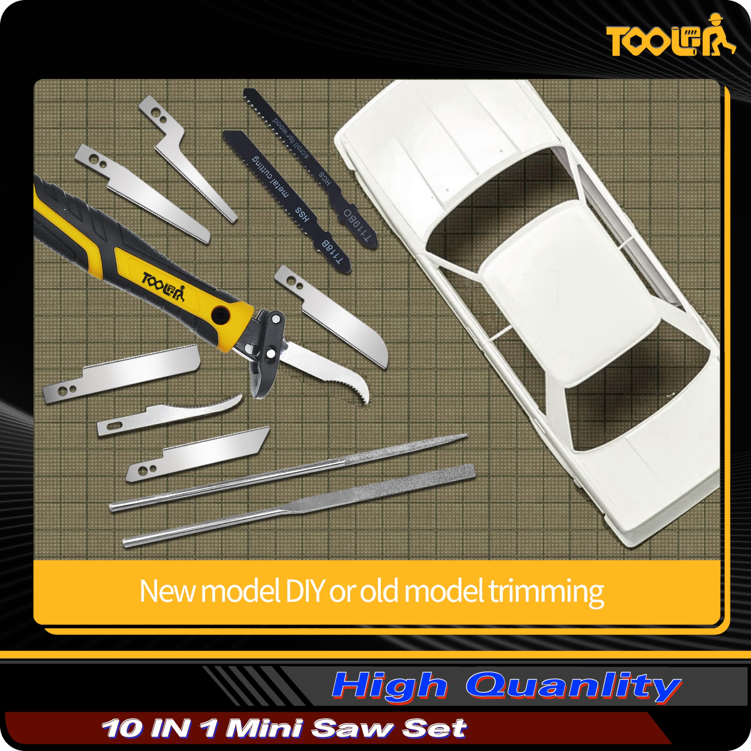 TOOLAN lockback blade clamp system keeps blades securely in place