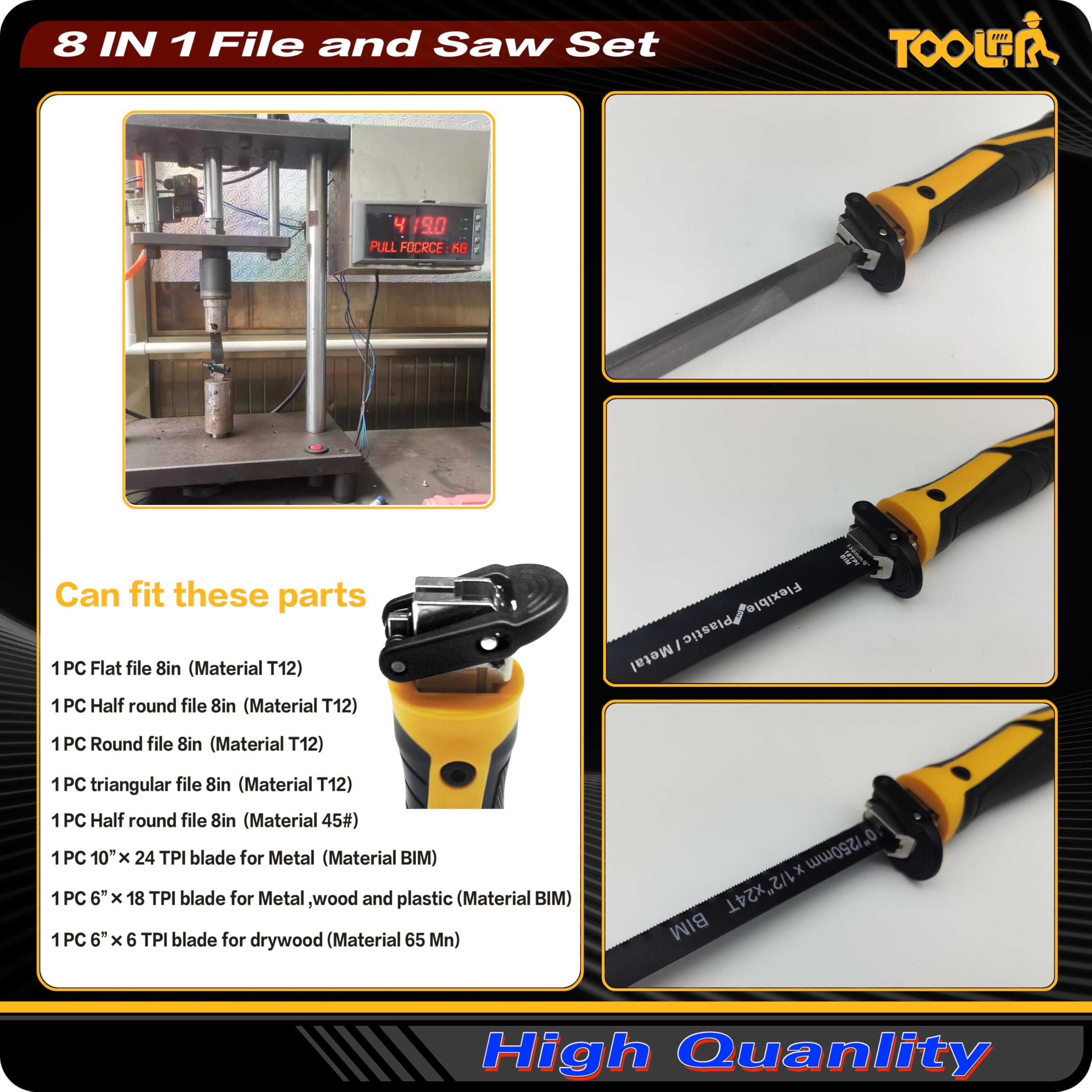 Toolan Lockback blades secured view demonstrates safe blade retention.
