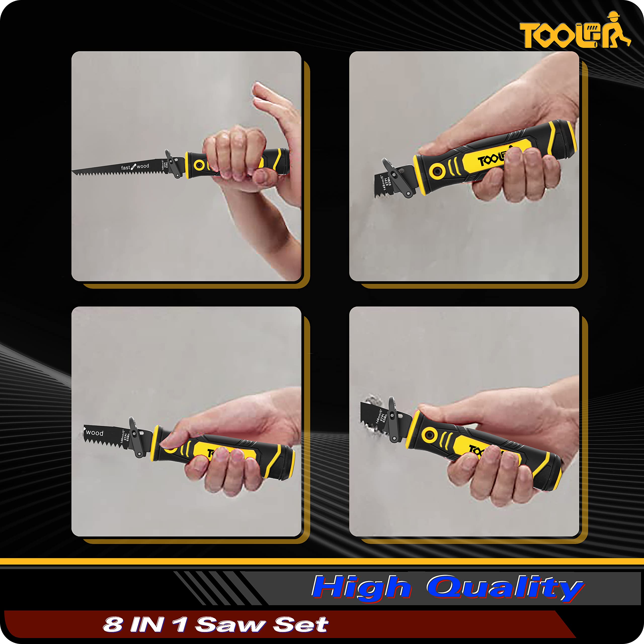 Toolan quick-change blades simplify swapping tools for different materials